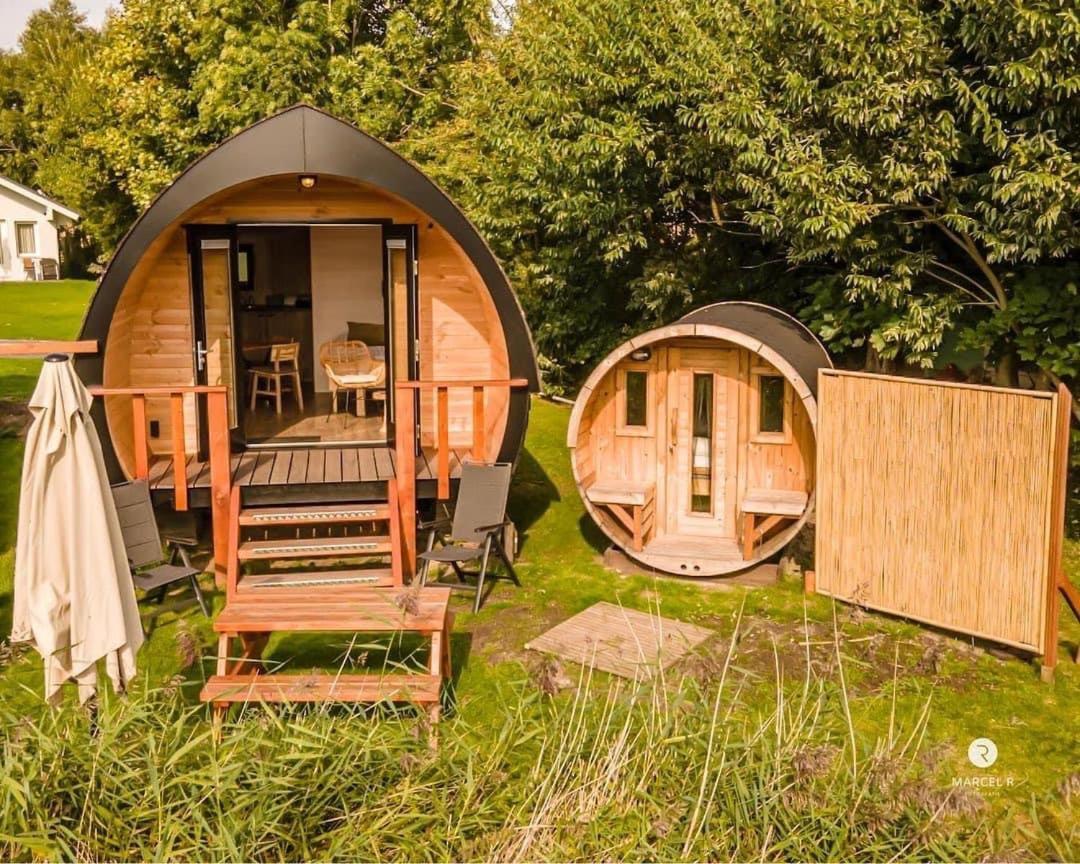 Pod Hotelkamer Aan Het Water Dokkum Extérieur photo